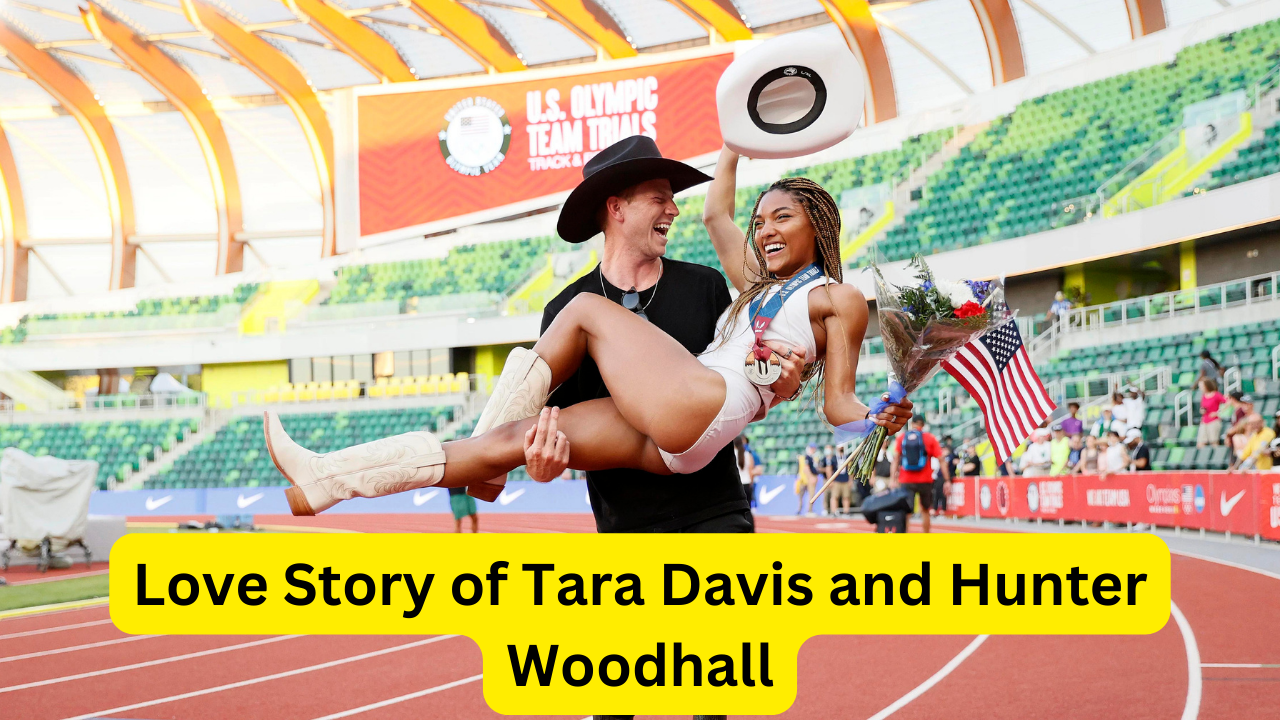 Tara Davis and Hunter Woodhall