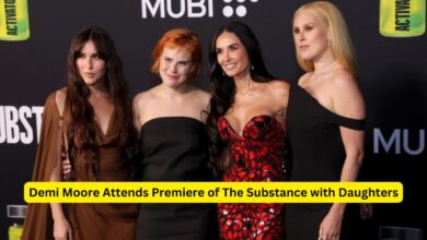 Demi Moore Attends Premiere of The Substance with Daughters