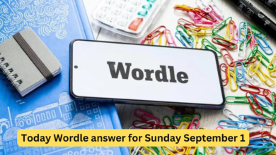 Today Wordle answer for Sunday September 1